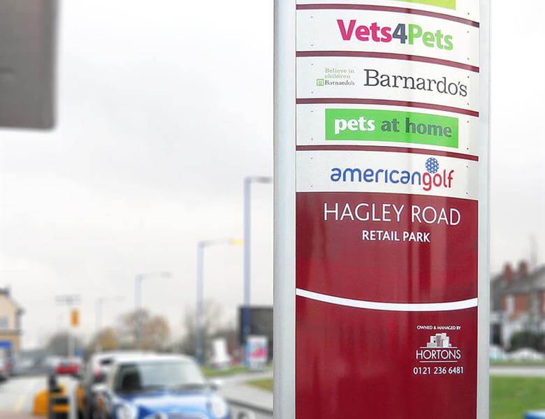 custom outdoor multi business signs