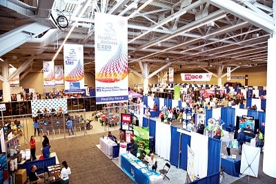 convention banners and booths